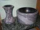 Schale und Vase aus Marina Blue
