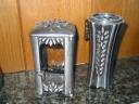 Alulaterne mit Vase Firma Rottenecker